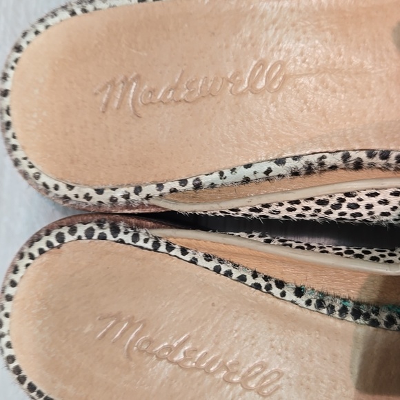 Madewell Women Fur Cheetah Mule Slip-On Loafers Shoes Sz 7 - Picture 4 of 13